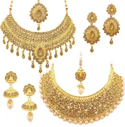 Sukkhi Alloy Gold-plated Gold Jewel Set (Pack of 1)
