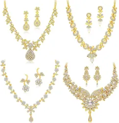 Sukkhi  Alloy Gold-plated Gold Jewel Set, Po4