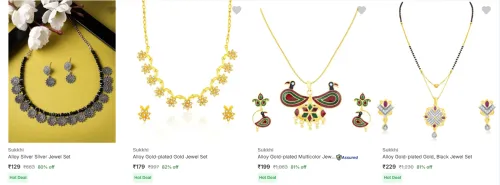 Image of Sukkhi Jewellery Sets at minimum 70% Discount