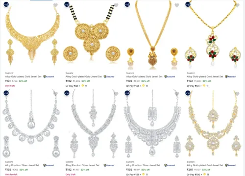 Image of Sukkhi Jewellery Sets at minimum 74% Discount