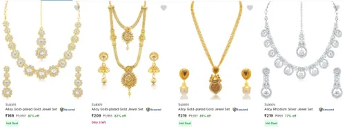 Image of Sukkhi Jewellery Sets Starting ₹169 