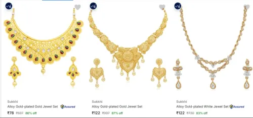 Image of Sukkhi Jewellery sets Starting @ ₹74