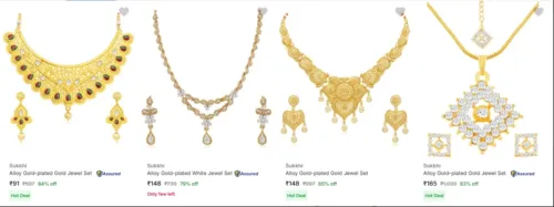 Image of Sukkhi Jewellery Sets upto 80% off