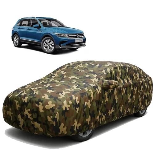 Image of Sulfar 100% Waterproof Car Body Cover Compatible with Mirror for Volkswagen Tiguan with Long Lasting Durable Material