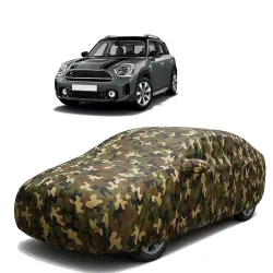 Sulfar 100% Waterproof Car Body Cover Compatible with Mirror for BMW Countryman Coupe with Long Lasting Durable Material (Triple Stitched, Full Bottom Elastic, Camouflage Army)