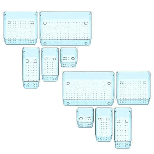 Image of Sulfar 10pcs Bathroom Drawer Tray