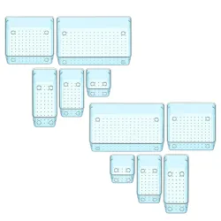 Sulfar 10pcs Bathroom Drawer Tray