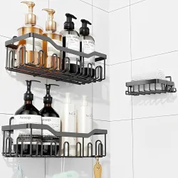 Sulfar 3 in 1 Self Adhesive Organizer Combo Racks