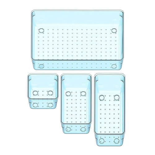 Image of Sulfar 4pcs Bathroom Drawer Tray 