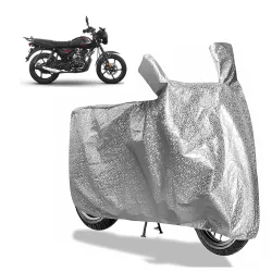 Sulfar Bike Cover for Bajaj CT 125X (Updated) (Adventure Commuter) | Waterproof, Dustproof & UV Protected | All Weather Two Wheeler Cover (Silver) New 2026 Variants