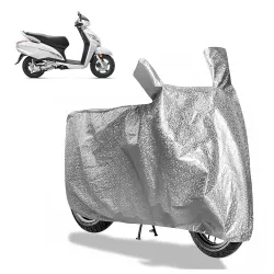 Sulfar Bike Cover for Honda Activa 125 (BS6) (Premium/Premium H-Smart) | Waterproof, Dustproof & UV Protected | All Weather Two Wheeler Cover (Silver) New 2026 Variants