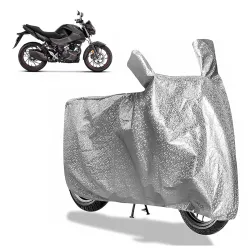 Sulfar Bike Cover for Hero MotoCorp Hunk 160R (Sports Naked) | Waterproof, Dustproof & UV Protected | All Weather Two Wheeler Cover (Silver) New 2026 Variants