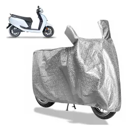 Sulfar Bike Cover for Greaves Electric Ampere Nexus (EV) (Electric Scooter) | Waterproof, Dustproof & UV Protected | All Weather Two Wheeler Cover (Silver) New 2026 Variants