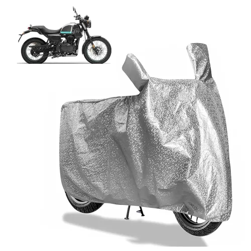 Image of Sulfar Waterproof Bike Cover Royal Enfield Scram 411 Silver