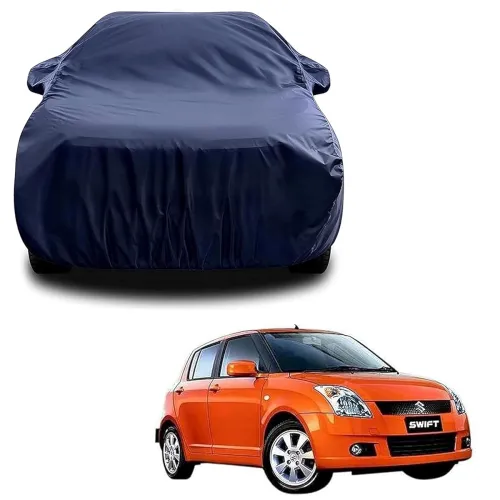 Image of Sulfar 100% Water Resistant Car Body Cover Compatible with Mirror for Maruti Suzuki Old Swift (Triple Stitched, Full Bot