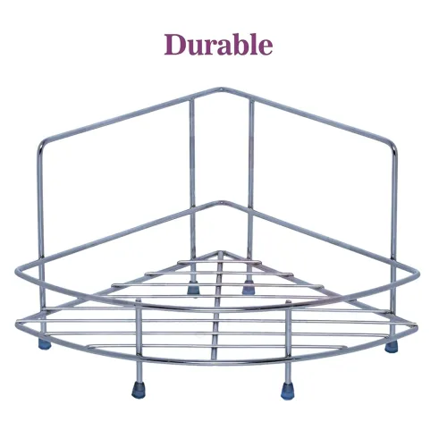 Image of Sulfar Corner Stainless Steel Basket Corner Shelf
