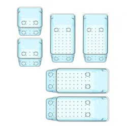 Sulfar Desk Drawer Organizer Trays 6-Piece Set