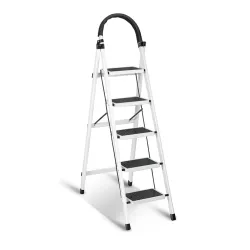 Sulfar Foldable 5-Step Ladder With Wide Anti-Slip Pedal