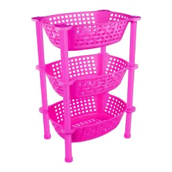 Sulfar Multipurpose Plastic Trolley with Dish Rack, 3 Layer
