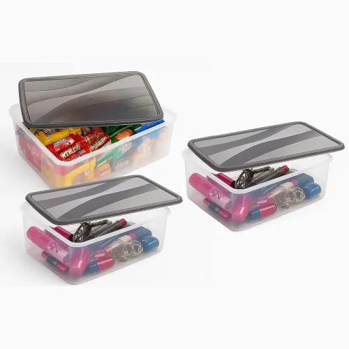 Image of Sulfar Plastic Multi Storage Box Set of 3