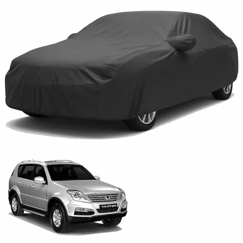 Image of Sulfar 100% Water Resistant Car Body Cover Compatible with Mirror for SsangYong Rexton (Triple Stitched, Full Bottom Ela