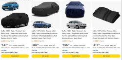 Sulfer Water Resistant car body cover upto 88% discount 