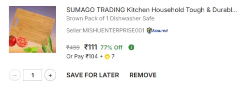 Image of SUMAGO TRADING Kitchen Wooden Cutting Boar