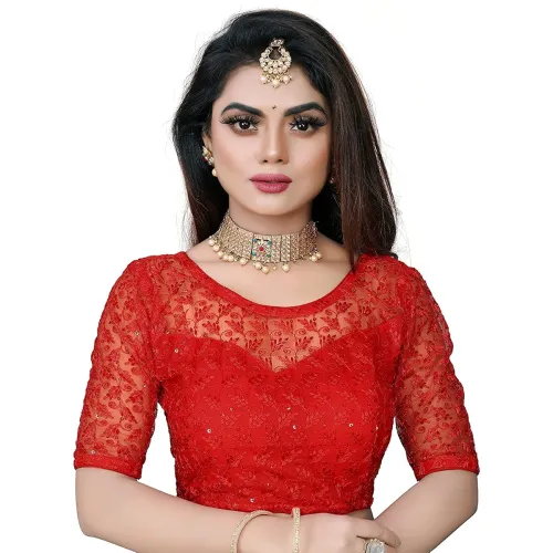 Image of Sumaira Tex Women's Silk Blend Regular Blouse