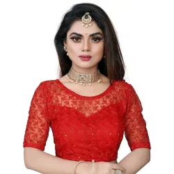 Sumaira Tex Womens Silk Blend Regular Blouse