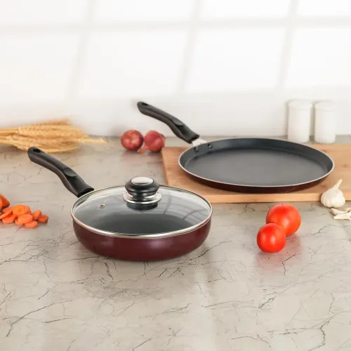 Image of Sumeet Elegantia Induction Base Non Stick Aluminium Cookware Set of 3Pcs 