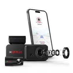 CP PLUS Dash Cam for Car CP-F28B | Dual Channel Dashcam | Full HD 2MP Front & Rear | Built-in GPS | 1.9\' Display | WDR Night Vision | Wide View Angle | WiFi (AP Mode) | G-Sensor | Supports....