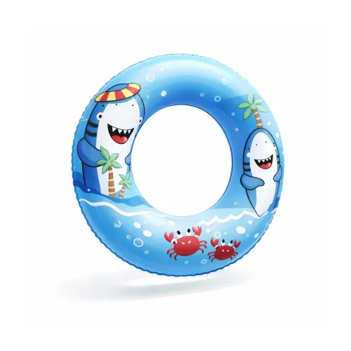 Image of Summer Shark Kids Inflatable Swim Ring