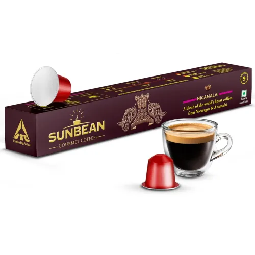 Image of SUNBEAN Nicamalai Gourmet Coffee Capsules Box Pack of 10