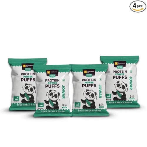 Image of Sundowner Foods Jowar Puffs | Roasted Healthy Snack | High Protein | No Maida | Millet-Based Snack(30Gm,Pack of 4)