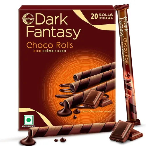Image of Sunfeast Dark Fantasy Choco Rolls, 180 g