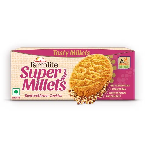 Image of Sunfeast Farmlite Super Millets Ragi & Jowar Cookies, 75g