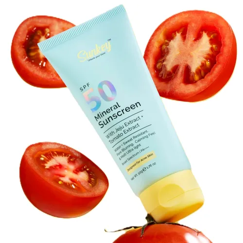 Image of Sunkey Mineral Sunscreen SPF 50 PA++++ With Jeju And Tomato Extract