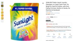 SUNLIGHT Matic Liquid, Laundry Detergent, 4L