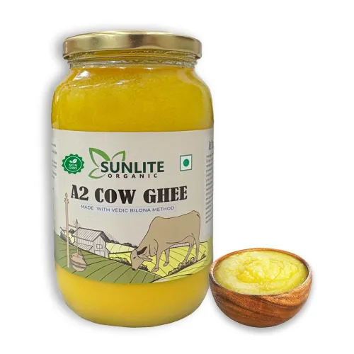 Image of Sunlite Organic A2 Desi Cow Ghee (1000ml Glass Bottle)