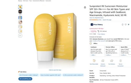 Image of Sunprotect RX Sunscreen Moisturizer SPF 50