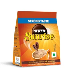 Sunrise Instant Coffee Powder |Strong Taste For The Perfect Start To Your Day |Coffee Chicory-Mix|190g /200g, Stabilo Pack, Bag (Pack of 6)
