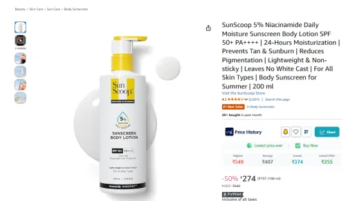 Image of SunScoop 5% Niacinamide Daily Moisture Sunscreen 200ml