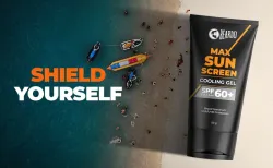 Sunscreen - SPF 60 PA++++ Max Sunscreen Cooling Gel For Men|Broad Spectrum UVA/UVB Protection Brightening (50 g)