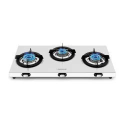 Sunshine Falcon Ultra Slim 3Burner Gas Stove (Silver)