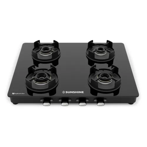 Image of Sunshine Regal Pro 4-Burner Gas Stove (Black)