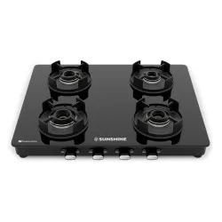 Sunshine Regal Pro 4-Burner Gas Stove (Black)