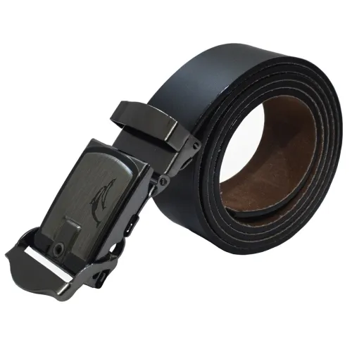 Image of Sunshopping Men's Black Auto Lock Belt