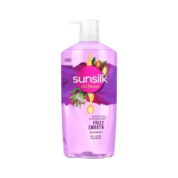 Sunsilk Argan Oil & Rosemary Frizz Smooth Oil Blends Shampoo | for Frizzy Hair | with No Added Parabens | 700 ML