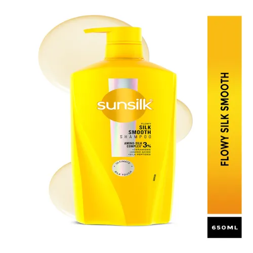 Image of Sunsilk Flowy Silk Smooth Shampoo - 650 ml
