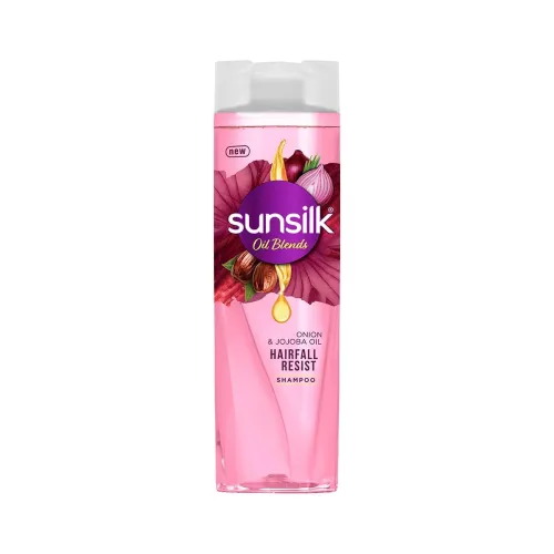 Image of Sunsilk Hairfall Shampoo with Onion & Jojoba Oil | | that works best to nourish your long hair | | and makes it grow str